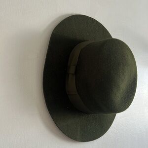 Flat Brim Felted Hat